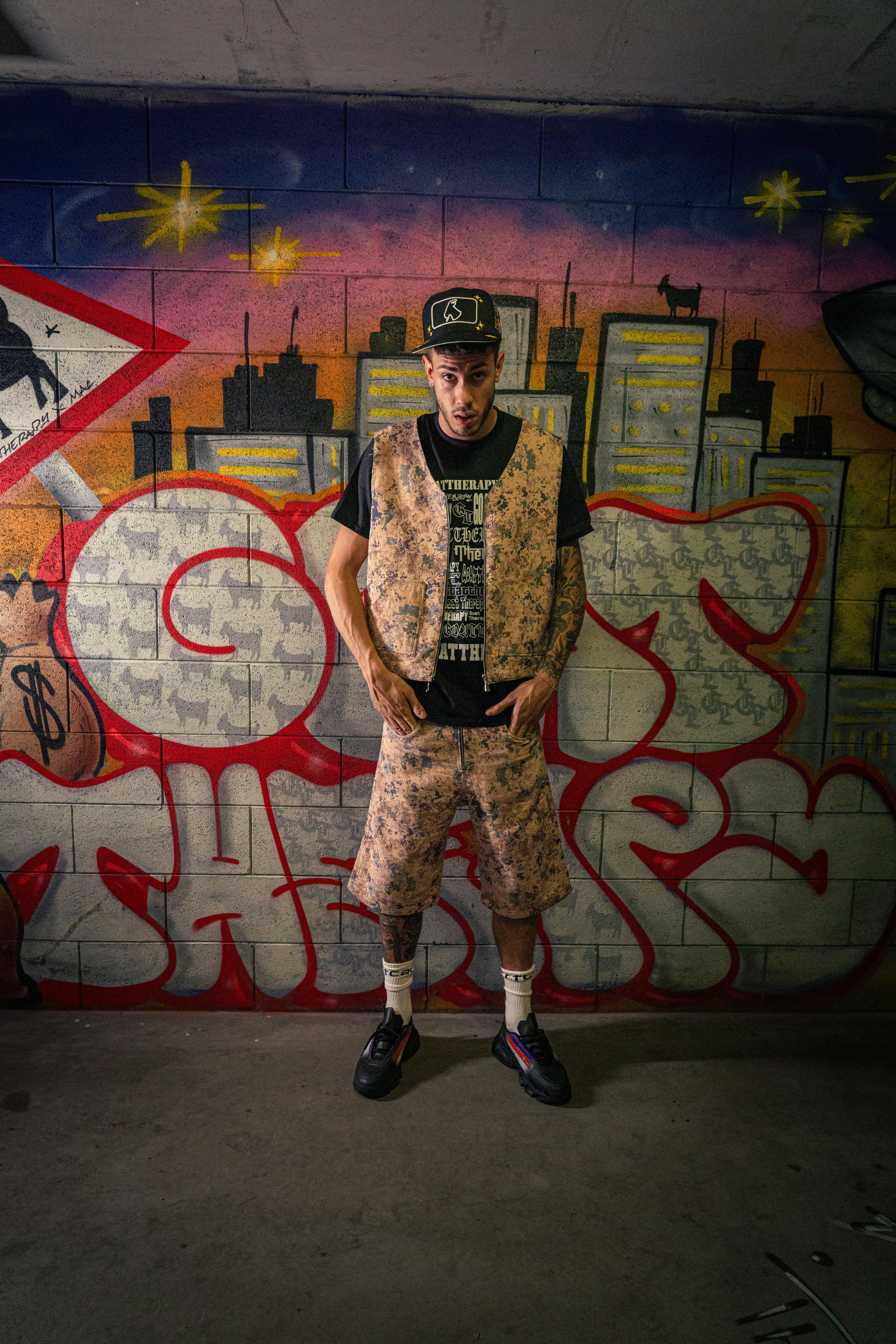 SAND CAMO GILET