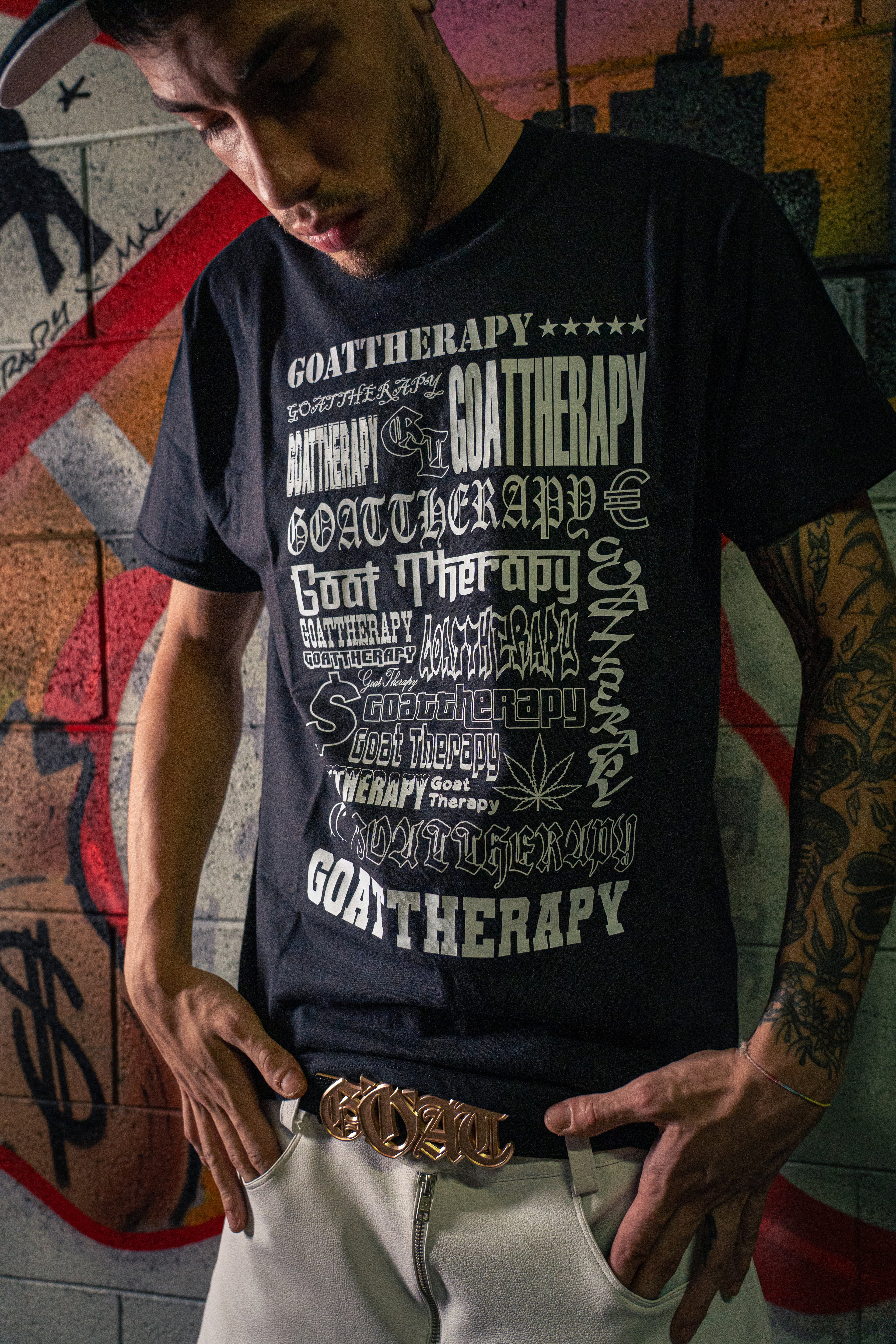 MULTI FONT TEE B&W