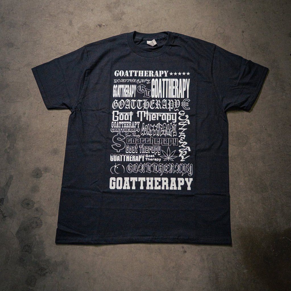 MULTI FONT TEE B&W