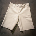 WHITE LEATHER SHORTS