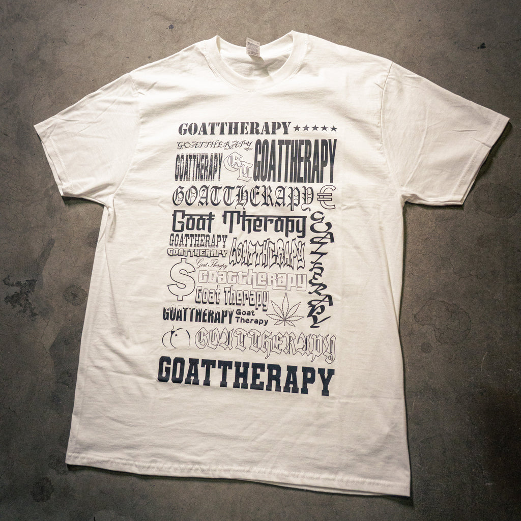 MULTI FONT TEE W&B