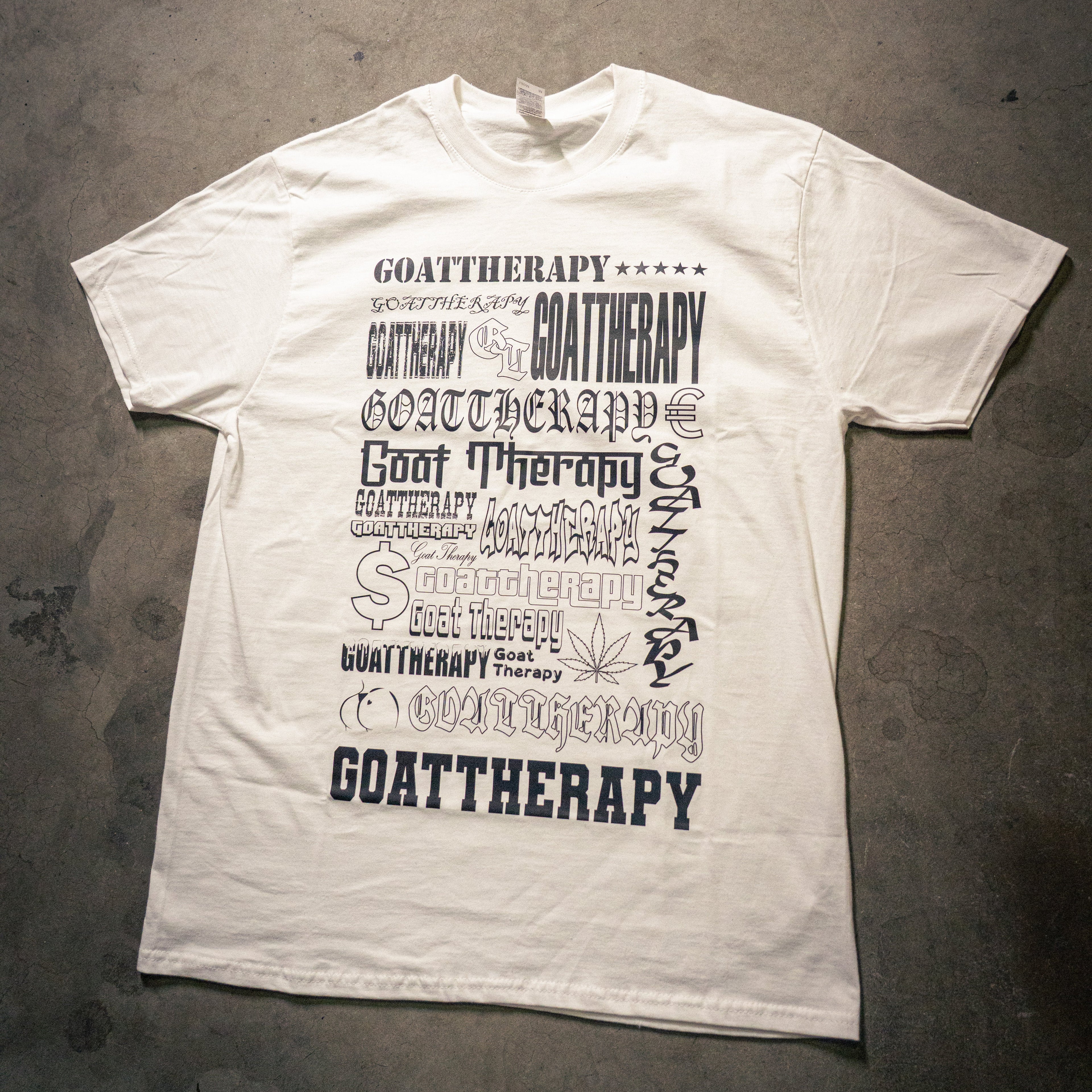 MULTI FONT TEE W&B